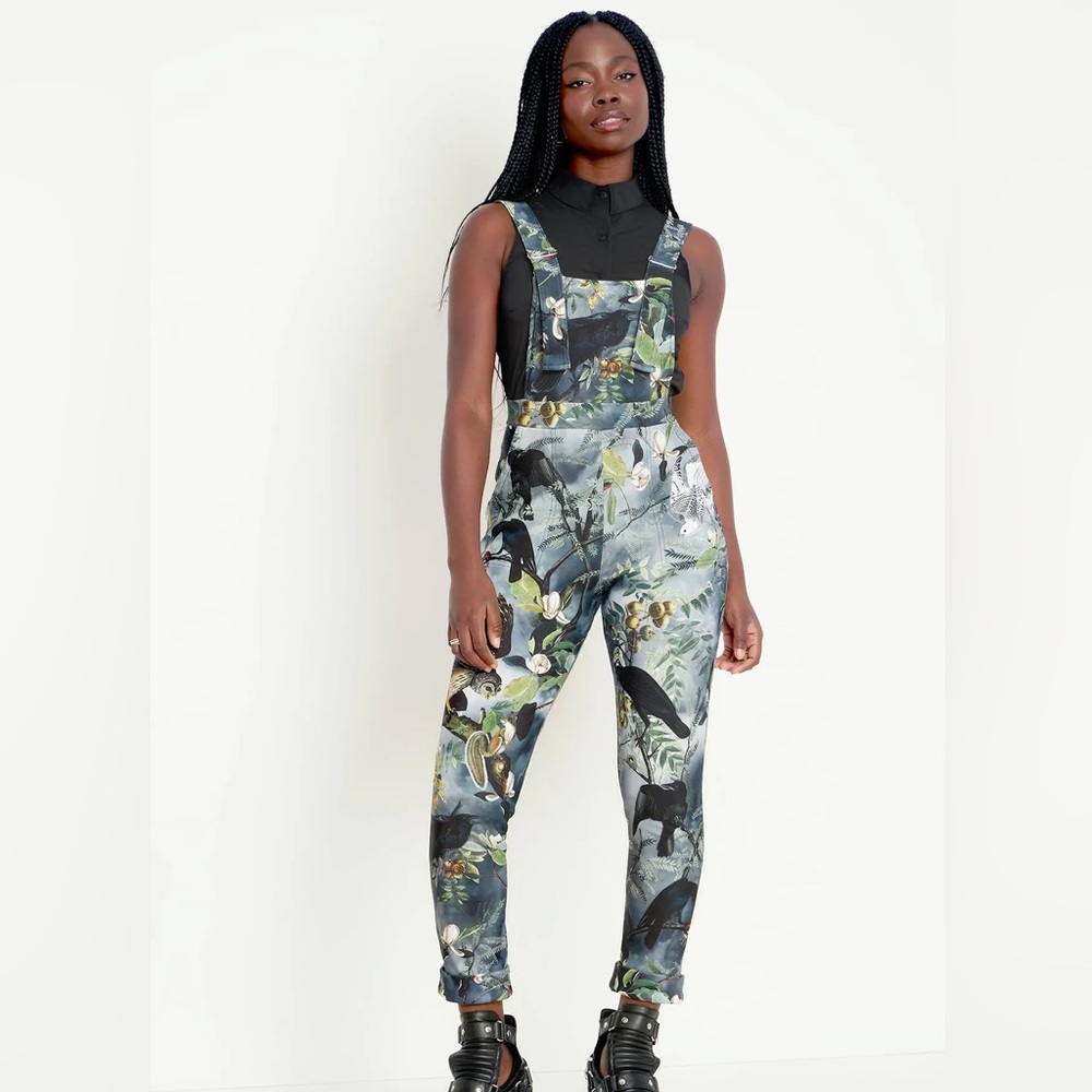 Blackmilk Night Birds overalls XL BNWT